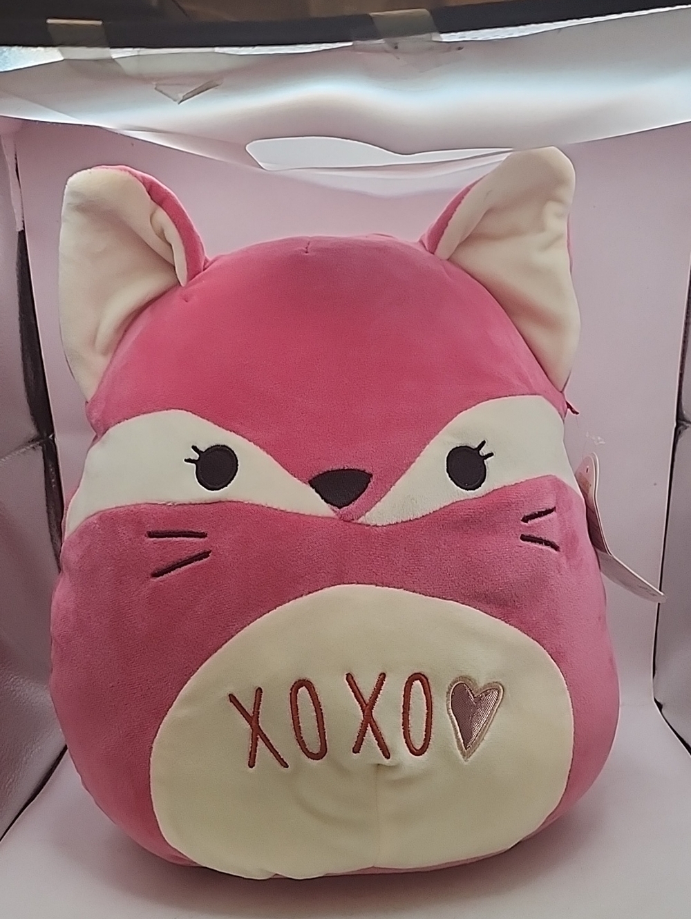 Squishmallows Fern The Valentine Fox Pink 13" NWT